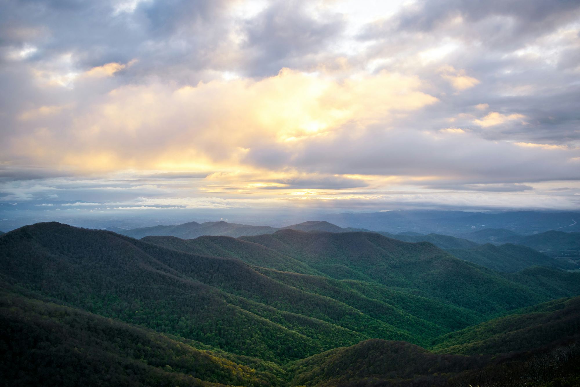 The Blue Ridge at sunset
